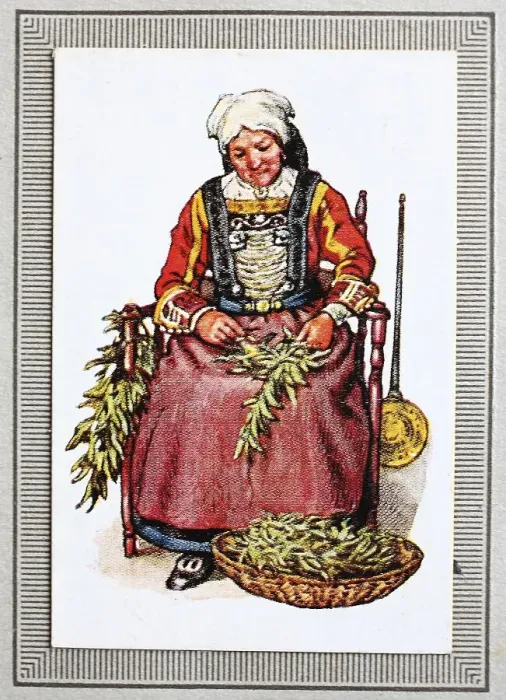 Framed Print : Traditional costumes in Germany in the 19th century