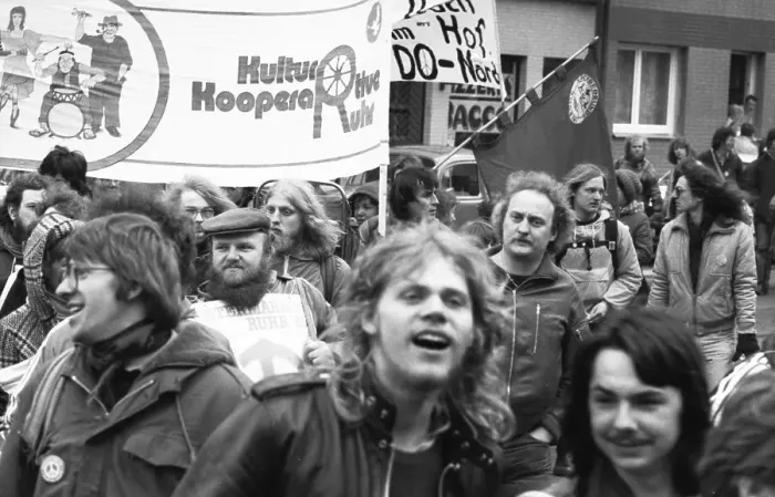 Framed Print : The traditional Easter March Ruhr 1982