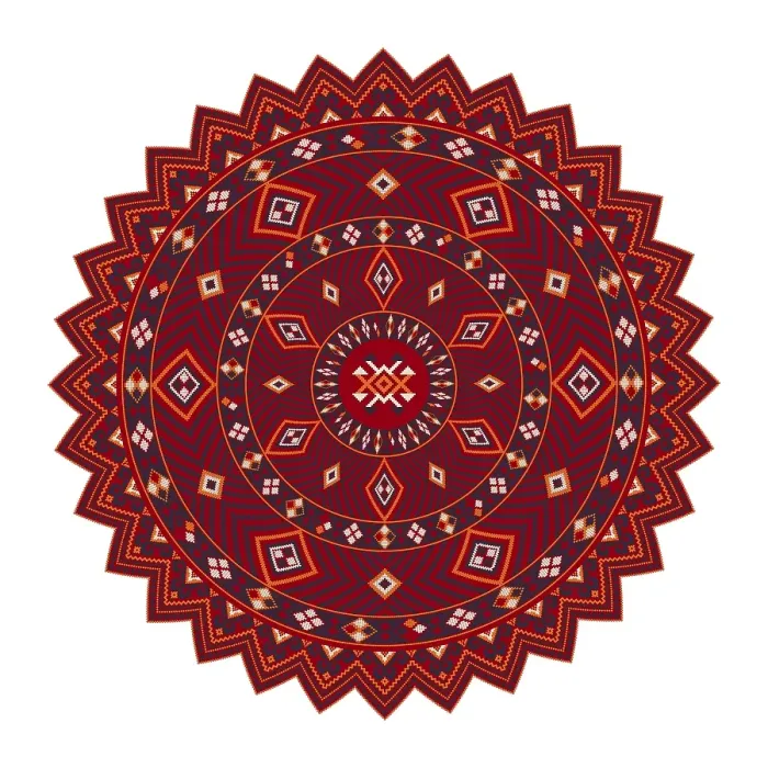 Framed Print : Traditional Georgian round decorative element