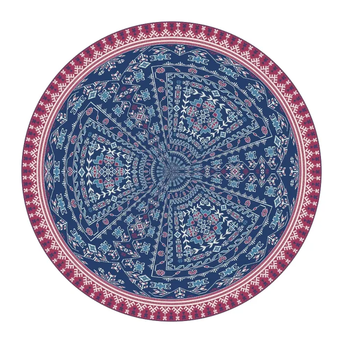 Framed Print : Traditional Georgian round decorative element