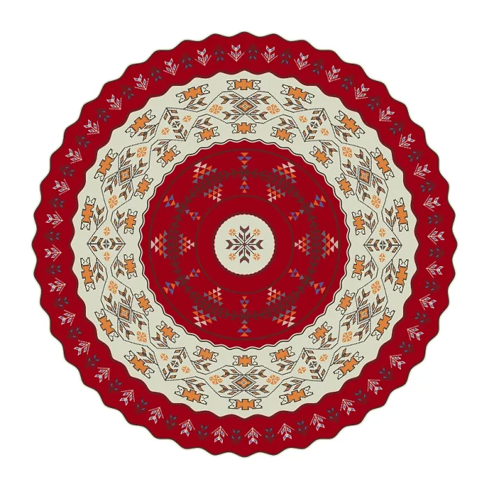 Framed Print : Traditional Georgian round decorative element