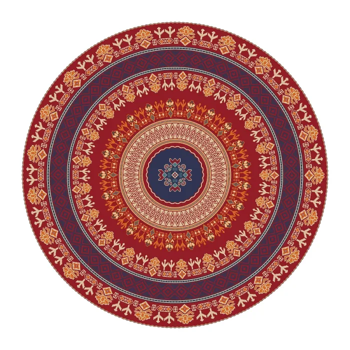 Framed Print : Traditional Georgian round decorative element