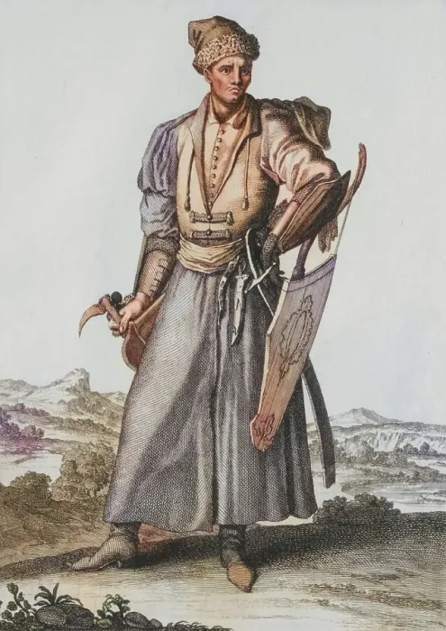 Framed Print : Traditional traditional costume