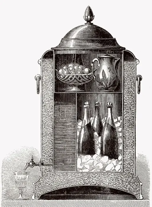 Framed Print : Traditionelles Kuehlhaus, 19. Jahrhundert