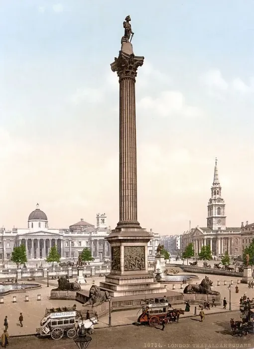 Framed Print : Trafalgar Square and National Gallery