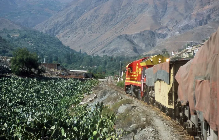 Framed Print : Train near San Bartolome, train