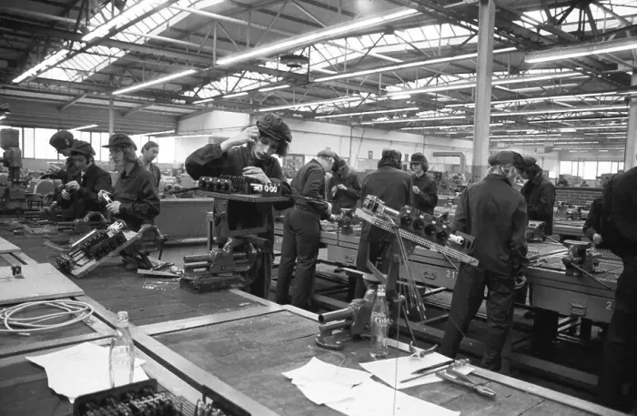 Framed Print : In the training workshop of Hoesch AG in Dortmund Framed Print : In the training workshop of Hoesch AG in Dortmund
