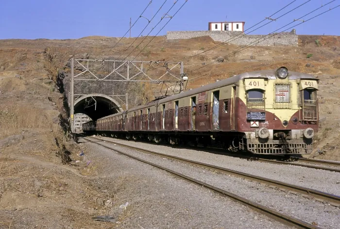 Framed Print : Trains Railways passing through tunnel at Belapur
