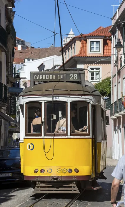 Framed Print : Tram 28, Lisbon, Lisbon District, Portugal Framed Print : Tram 28, Lisbon, Lisbon District, Portugal