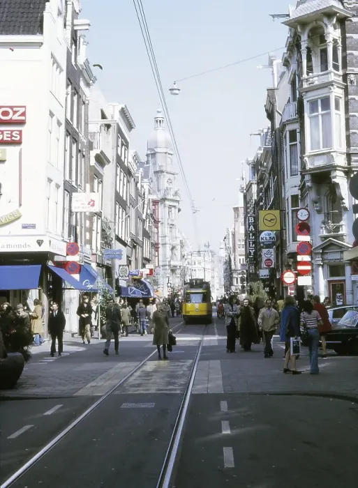 Framed Print : Tram and people on Leidsestraat, Amsterdam city centre, Netherlands Framed Print : Tram and people on Leidsestraat, Amsterdam city centre, Netherlands