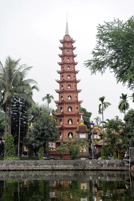 Framed Print : Tran Quoc Pagoda, West Lake, Hanoi