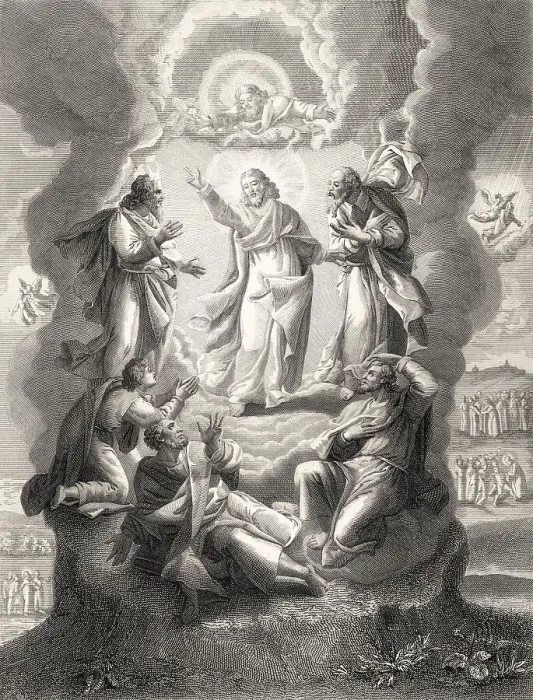 Framed Print : The Transfiguration of Jesus, New Testament