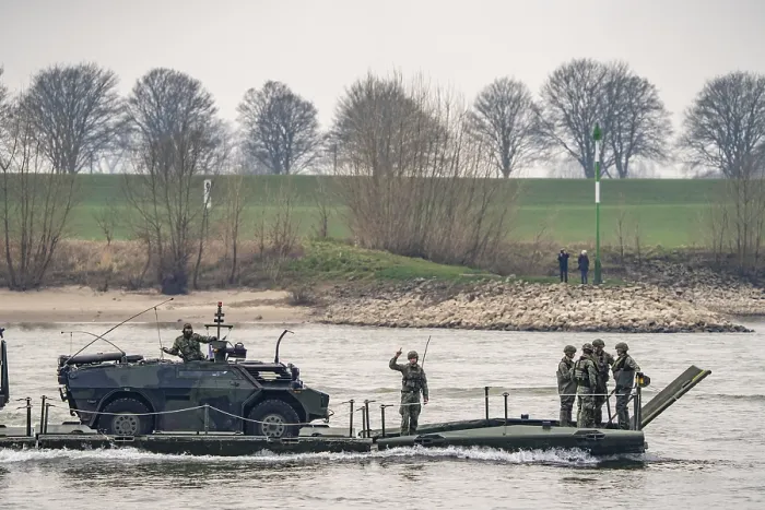 Framed Print : Transport exercise of the Dutch army