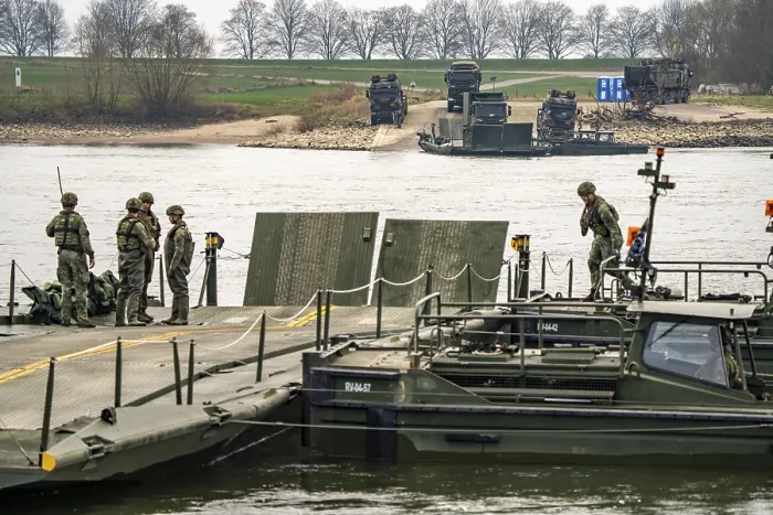Framed Print : Transport exercise of the Dutch army