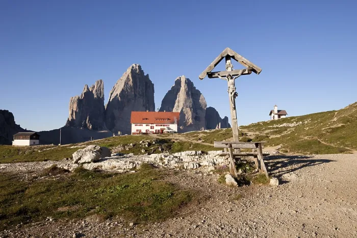 Framed Print : Tre Cime at sunrise, Italian Dolomites