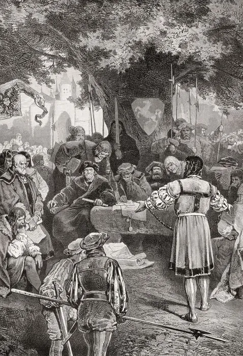 Framed Print : The trial of Juergen Wullenwever, c Framed Print : The trial of Juergen Wullenwever, c