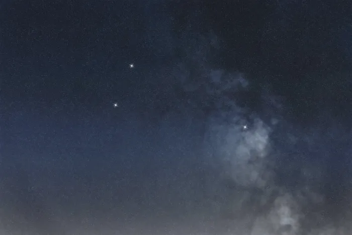Framed Print : Triangulum star constellation, Night sky