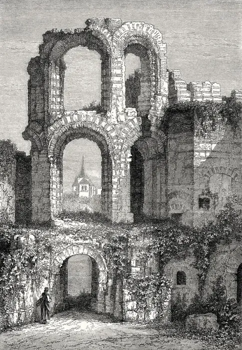 Framed Print : Trier Imperial Baths, Kaiserthermen Framed Print : Trier Imperial Baths, Kaiserthermen