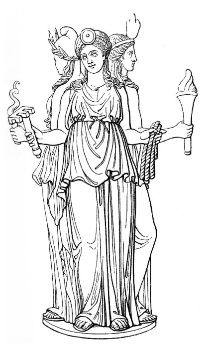Framed Print : Trimorphic Hecate, Capitoline, Rome