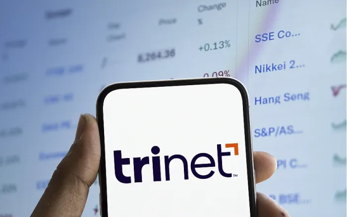 Framed Print : Trinet logo is displayed on smartphone Framed Print : Trinet logo is displayed on smartphone