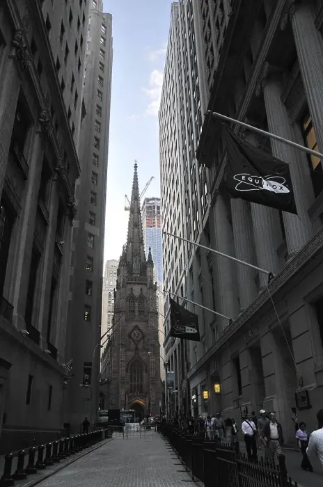 Framed Print : Trinity Church, Wall Street, Financial District Framed Print : Trinity Church, Wall Street, Financial District