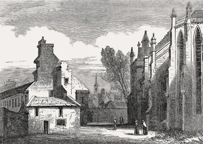 Framed Print : Trinity Hospital and Trinity College Kirk Framed Print : Trinity Hospital and Trinity College Kirk