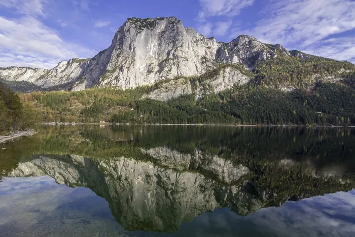 Framed Print : Trisselwand and Altausseersee, Altaussee