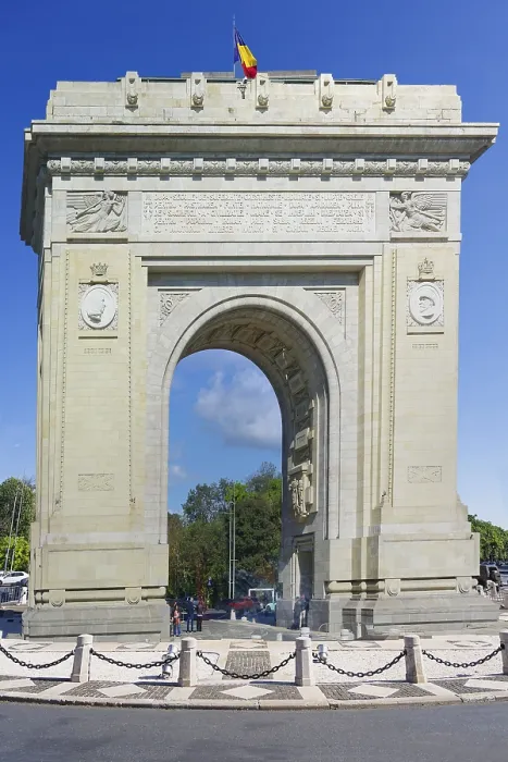 Framed Print : Triumphal arch, Bucharest, Romania