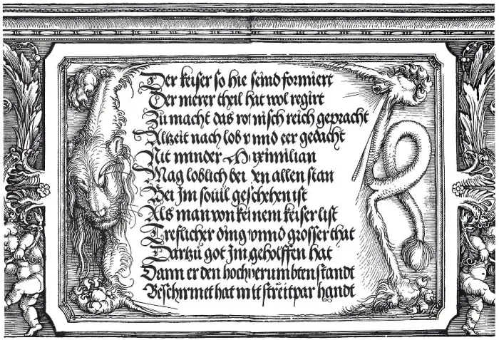 Framed Print : The triumphal arch for Emperor Maximilian