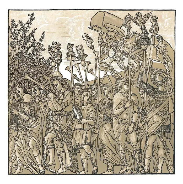 Framed Print : Triumphs of Caesar, 16th century