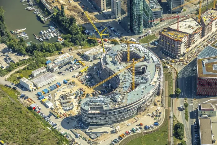 Framed Print : TRIVAGO head office under construction Framed Print : TRIVAGO head office under construction