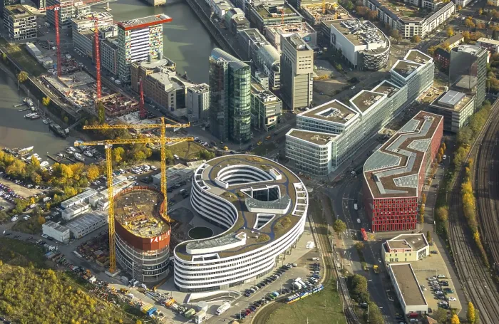 Framed Print : Trivago new headquarters in Dusseldorf's media district