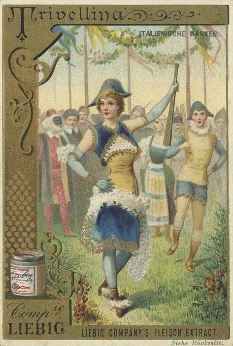 Framed Print : Trivellina, Italian mask of the theatre