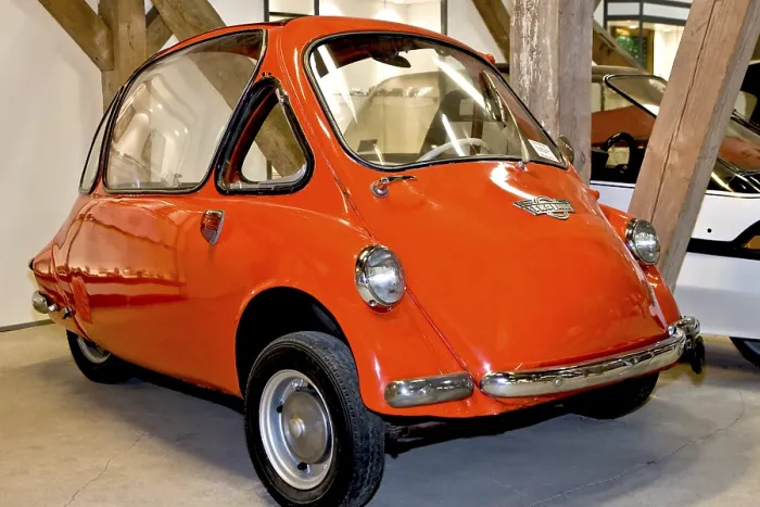 Framed Print : Trojan microcar
