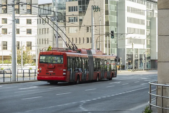 Framed Print : Trolleybus in Bratislava, Slovakia