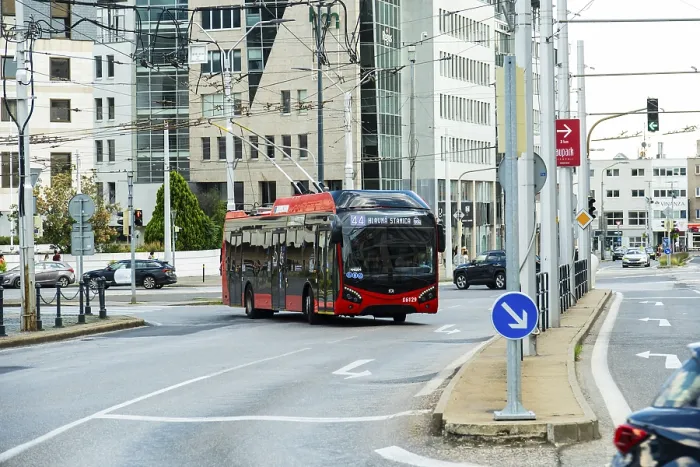Framed Print : Trolleybus in Bratislava, Slovakia