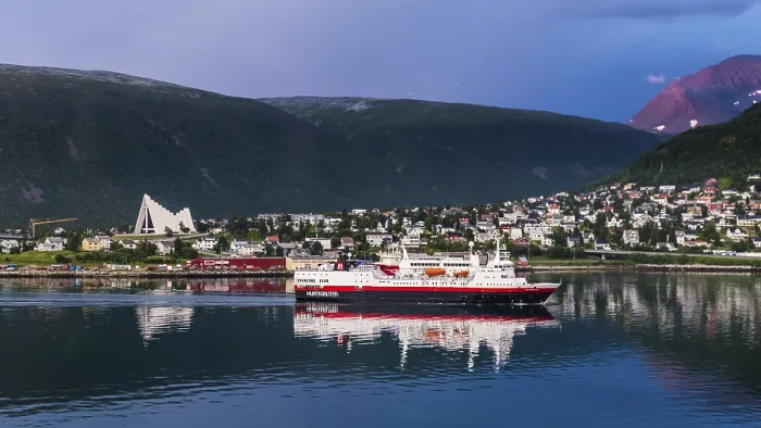 Framed Print : TROMSO, FINLAND - JULY 26