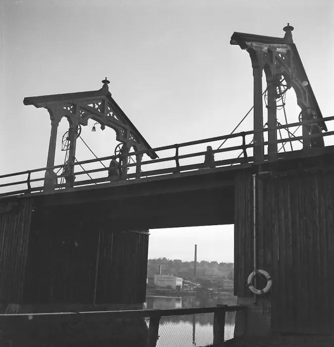 Framed Print : Trondheim Norway 1949. The Old Town Bride (Den gamle Bybro). Gamle Bybro is one of Trondheim's characteristic landmarks
