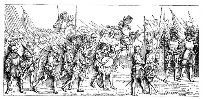 Framed Print : The Troops of Francis I of France Framed Print : The Troops of Francis I of France