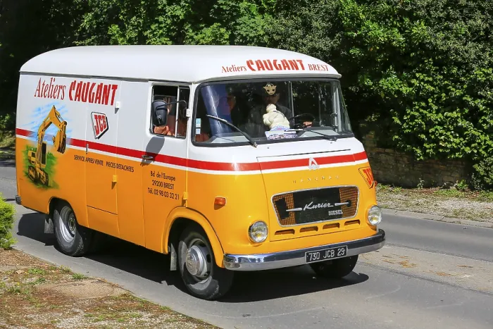 Framed Print : Truck Transporter Hanomag Courier