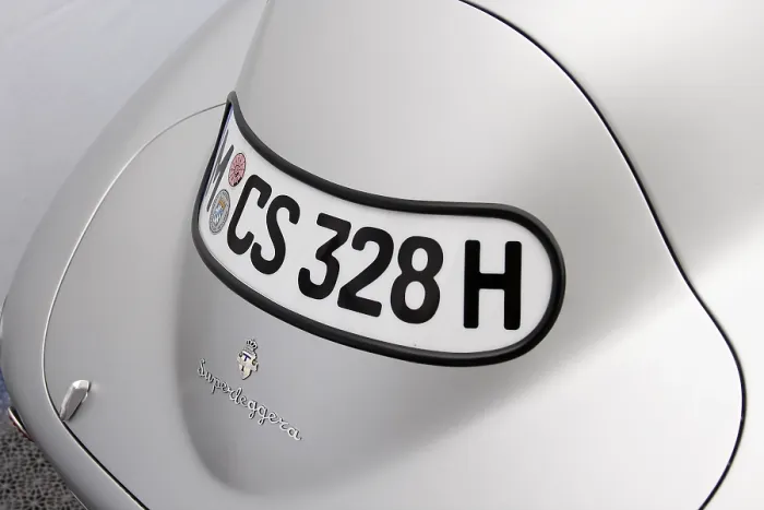Framed Print : Detail of the trunk, BMW 328 Coupe