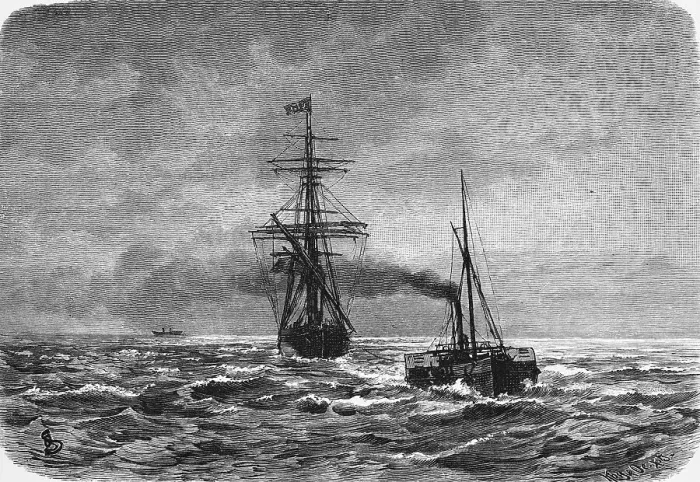 Framed Print : Tugboat in action on the North Sea