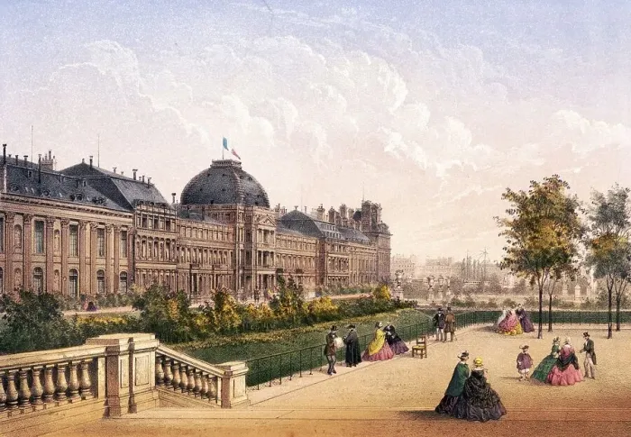 Framed Print : The Tuileries, Tuileries, Paris around 1870 Framed Print : The Tuileries, Tuileries, Paris around 1870