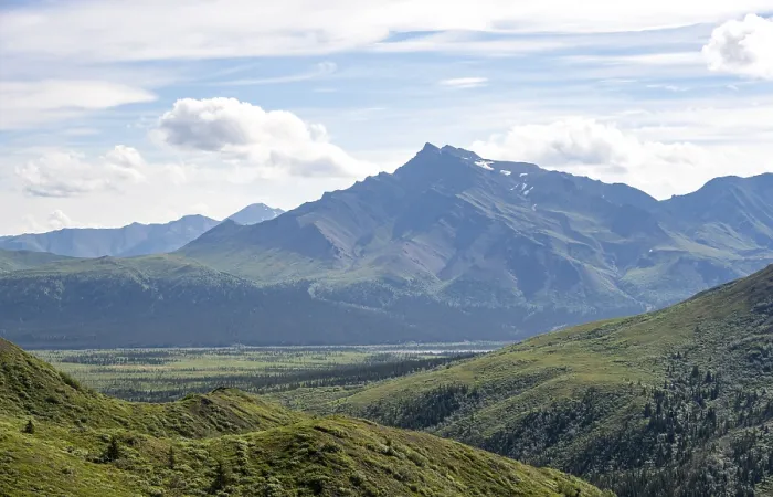 Framed Print : Tundra and mountainous landscape of the Alaska Range Framed Print : Tundra and mountainous landscape of the Alaska Range