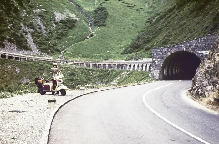 Framed Print : Tunnel entrance on the Flexenpass alpine mountain road, Vorarlberg province, Austria, Europe 1960, Europe Framed Print : Tunnel entrance on the Flexenpass alpine mountain road, Vorarlberg province, Austria, Europe 1960, Europe