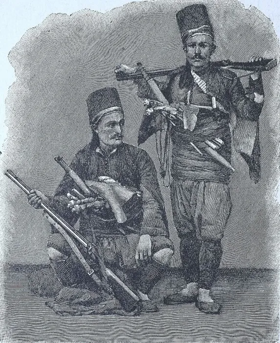 Framed Print : Turkish Bashibosuks, Basi Bozuk