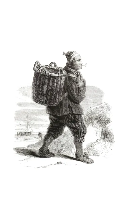 Framed Print : Types from Holland around 1841