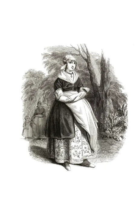 Framed Print : Types from Holland around 1841