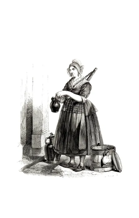 Framed Print : Types from Holland around 1841