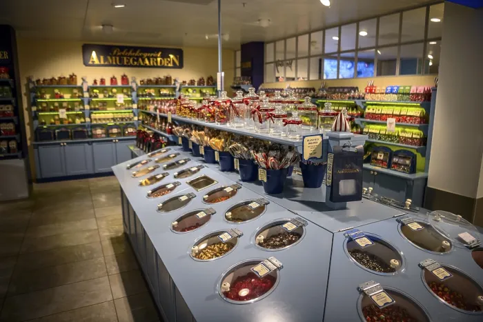 Framed Print : Typical Danish sweets at Magasin Du Nord